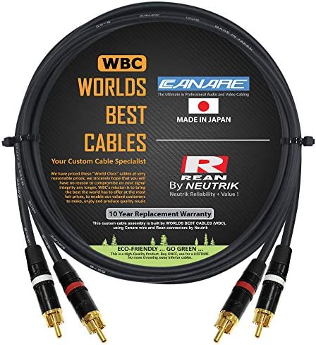 4.5 Méteres RCA Kábel Pár - Készült Canare GS-6 Audio Interconnect Kábel Neutrik-Rean NYS Arany RCA - EGYEDI Által a VILÁG LEGJOBB KÁBELEK