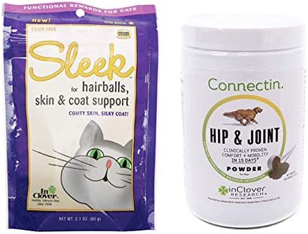 A Lóhere Karcsú Napi Bőr, Szőrzet, valamint Hairballs Támogatás Puha Eszik a Macska (2.1 Oz) & Connectin Csípő, illetve a Közös