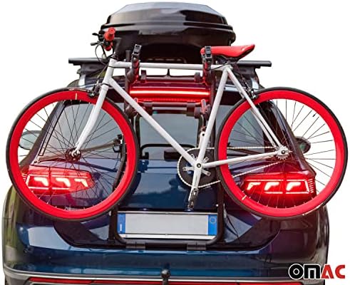 OMAC 3 kerékpártartó Ford Tourneo Connect 2015-2021 Fekete | Csomagtartóba Szerelhető kerékpártartó 99 Kg Terhelés Összecsukható