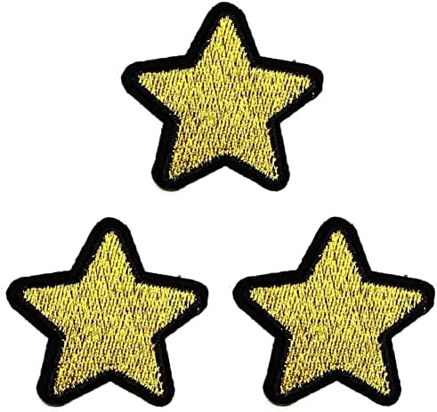 Kleenplus 3pcs. Arany Csillagok Rajzfilm Gyerekeknek Gyerekek Hímzett Vasalót Varrni A Jelvényt Farmer Kabát Táska Hátizsák