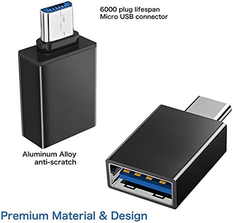 SIREG Micro USB-USB, Micro USB 3.0 OTG Adapter Az Adapter Micro USB Férfi-USB Női Kompatibilis Samsung S7 S6 Szélén S4 S3, LG G4, DJI Szikra