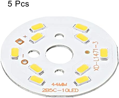 MECCANIXITY COB LED Chip Gyöngy 5W 120lm 4000-4500K 44mm 15-17VDC Energiatakarékos Izzó a Reflektorfényben Floodlight Csere