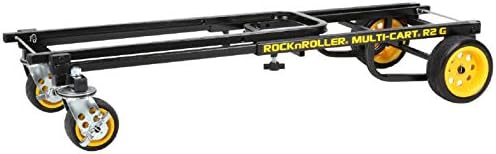 Rock-N-Roller R2G (Mikro Földön Sikló) 8-in-1 Összecsukható Multi-Szekér/Kocsi/Dolly/Platform Cart/26 39 Teleszkópos Váz/350 lbs.