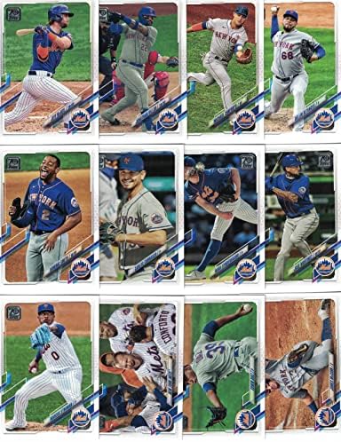 New York Mets / 2022 Topps Baseball Csapat Set (Series 1 and 2) a (20) Kártyák. PLUSZ 2021 Topps Mets Baseball Csapat Set (Series 1 and