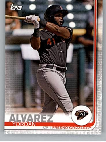 2019 Topps Pro Debütáló 61 Yordan Alvarez RC Újonc Fresno Grizzlies MLB Baseball Trading Card