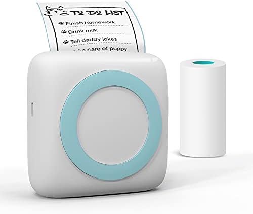 HOMESTEC Mini Nyomtató, címkéző Gép Hordozható hőnyomtató Okostelefon Szalaggal Vezeték nélküli Bluetooth Nyomtatás