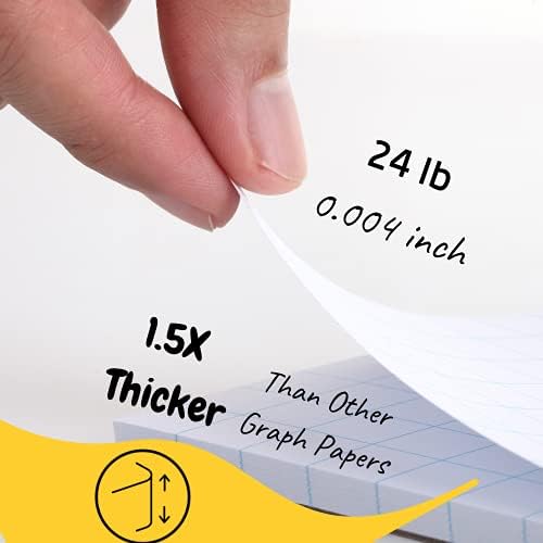 Mr Toll - milliméterpapírra, 2x2 (2 Négyzetek per inch), 8.5x11, 55 Lap, Rács Papír, Grafikus, Papír, milliméterpapíron Pad, Matematika