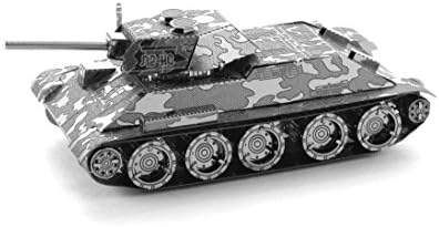 Fém Föld T-34-es Tank 3D Fém Modell Kit Fascinations
