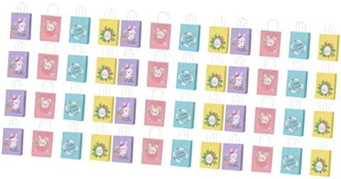 ABOOFAN 48 db Öregedés Bevásárló Táskák Kezelni Édes Baby Design Szívességet B Ajándék Tasak Papír Szívességet Szép Candy Ajándékok Tavaszi