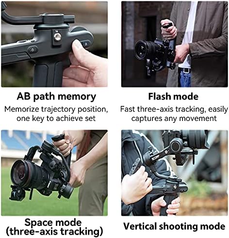 Gimbal Stabilizátor a DSLR de tükör nélküli Fényképezőgépek, 3-Tengelyes Könnyű Gimbal Max 5.5 kg Sony,Canon,Nikon,Canon,Nikon,