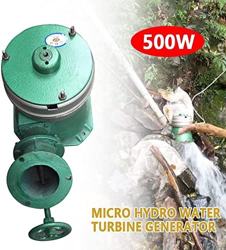 500W Micro Hydro Generátor Vízerőmű Réz 0.007m3 / S az Otthoni Világítás, TV, Elektromos Tűzhely 110V Sebesség 500-1500RPM