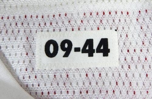 2009-ben a San Francisco 49ers Ricky Schmitt 2 Játék Kiadott Fehér Jersey 44 DP26436 - Aláíratlan NFL Játék Használt Mezek
