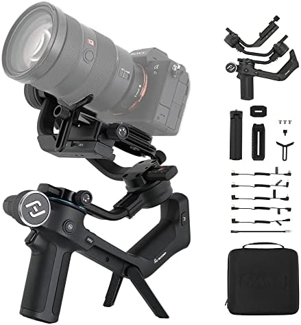 FeiyuTech SKORPIÓ Kézi Gimbal Kamera Stabilizátor a DSLR/tükör nélküli Kamera, Sony,Canon,Panasonic,Sony OLED-Képernyő, illetve Felfüggesztett