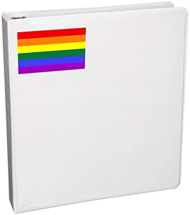 LGBTQ Szivárvány Meleg Büszkeség Zászló Matrica, Matrica Notebook Autós Laptop 4 x 5 (Szín)