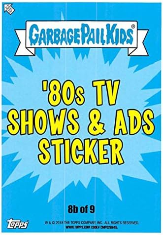 2018 Topps Szemetes Gyerekek Sorozat 1 Utáljuk a 80-as években a Kereskedelmi Kártyák 80-as évek TV-MŰSOROK, valamint a HIRDETÉSEK 8B HARAP-KI