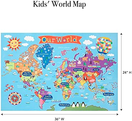 Gyerek Világ Fali Térkép