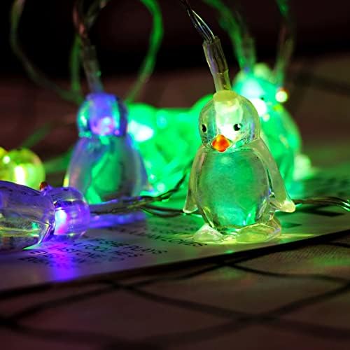 10 LED Állat Pingvin String Fél Fény Dekorok Gyertyatartó elemes LED Haza Lámpa Dekoráció (Többszínű, Egy Méret)