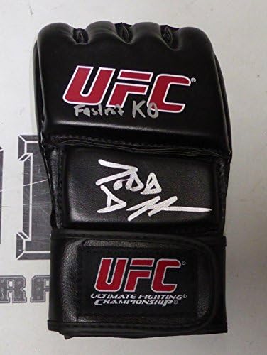 Todd Duffee Aláírt UFC Kesztyű PSA/DNS-COA-KO Autogramot 181 155 102 Harc Éjjel 71 - Dedikált UFC Kesztyű
