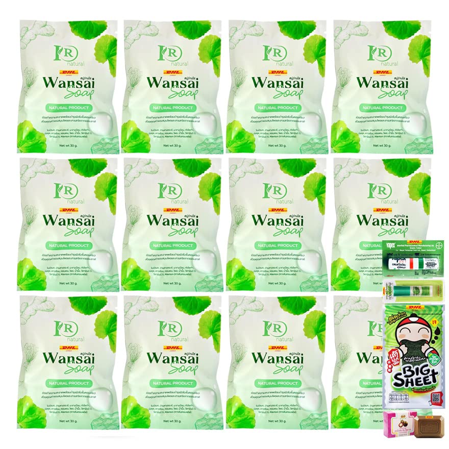 Wansai Szappan Anti Aging Bio-Herb Táplálja az Egészséges Bőr 30g EXPRESS DHL Készlet 12 Db D542 Által Thaigiftshop [Ingyenes Paradicsom