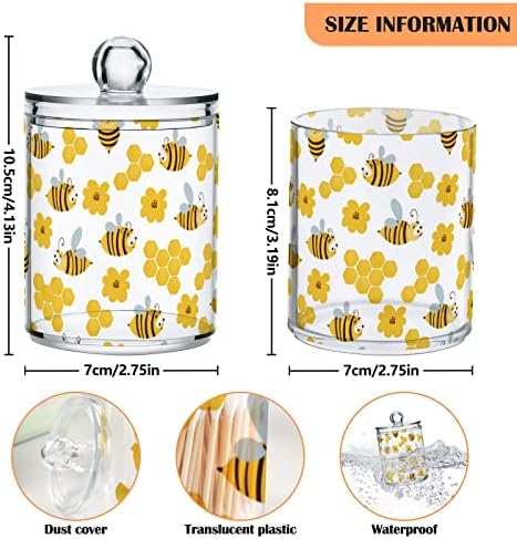 A méhek Honeycomb Vatta Jogosultja Wc Tartályok Üvegek szemhéjakkal Meghatározott Pamut Labdát Pad Kör Jogosult Jar a Vatta Vatta