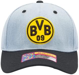 Rajongó Tinta Borussia Dortmund BVB 'Nirvana' Csúszkával Állítható Csat Kalap/Sapka | Fekete/Farmer