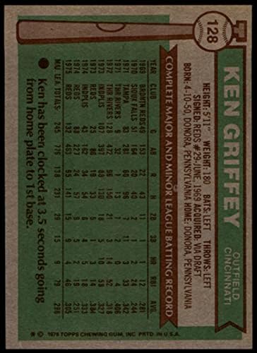 1976 Topps 128 Ken Griffey Cincinnati Reds (Baseball Kártya) EX Vörösök