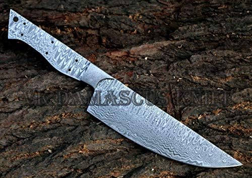 Kézzel készített Damaszkuszi Séf kés konyhakés Üres Penge egyedi 12.50 Hüvelyk VK7007