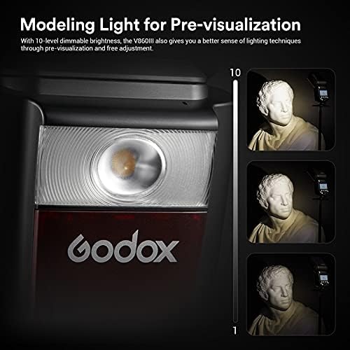 Godox V860III-O Vaku Speedlight az Olympus, 2, 4 G 1/8000S HSS Flash Kompatibilis az Olympus/Panasonic Fényképezőgép Godox VB26A Csere Lítium