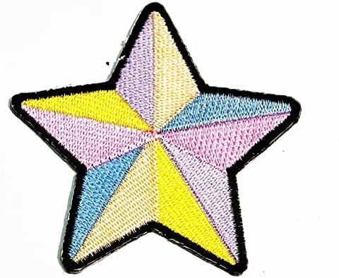 Kleenplus 3Pcs. Nagyon Aranyos Pasztell Színű Csillag Varrni Vas a Patch Hímzett Applied Kézműves Kézzel készített Ruhák Ruha Növény