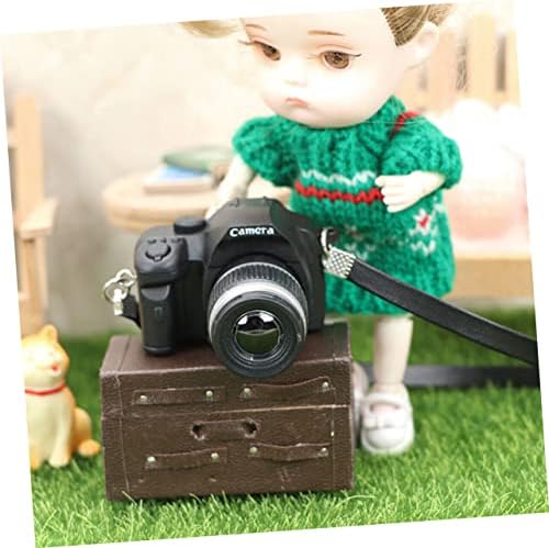 TOYANDONA Szimulált Digitális Fényképezőgép DSLR Fényképezőgép Retroshot Vintage Kamera, mini Kamera, Mini Kamera, a Baba 1: 12 Kamera Dollhouses