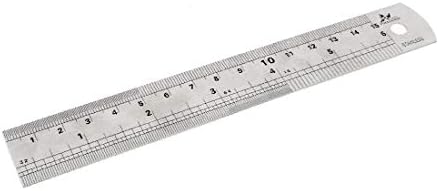 X-mosás ragályos Írószer Asztalos Kettős Oldalon Metrikus Egyenes Vonalzó Mérési Eszköz 15cm 6(Herramienta de medición de regla recta