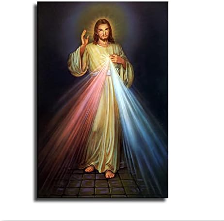 Jézus Krisztus Isteni Kegyelem Vászon Művészet Plakát meg a Fal Art Kép Nyomtatási Modern Család hálószoba Decor Plakátok (24×36inch