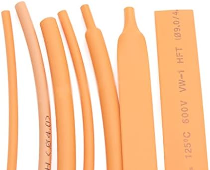 MYCZLQL Narancs 2:1 Hő Zsugorodó Cső Φ1mm - Φ50mm Polietilén Kábel Vezeték Elektromos Szigetelőcső 1/3/5/10Meters (Szín : Narancs