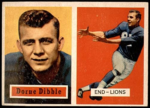 1957 Topps 97 Dorne Dibble Detroit Lions (Foci Kártya) EX Oroszlánok Michigan St