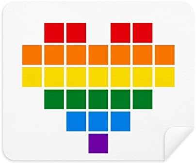 Szivárvány Meleg Kis Dobozt Szív LMBT tisztítókendővel Képernyő Tisztító 2db Velúr Szövet