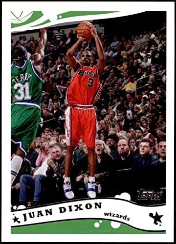 2005 Topps 145 Juan Dixon Washington Wizards (Kosárlabda Kártya) NM/MT Varázslók Marylandi