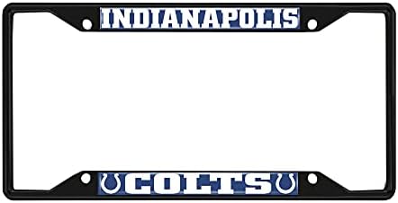 FANMATS 31358 Indianapolis Colts Fém Rendszámtábla Keret, Fekete Kivitelben