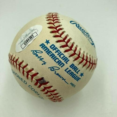 Nolan Ryan Aláírt Dedikált American League Baseball SZÖVETSÉG COA - Dedikált Baseball
