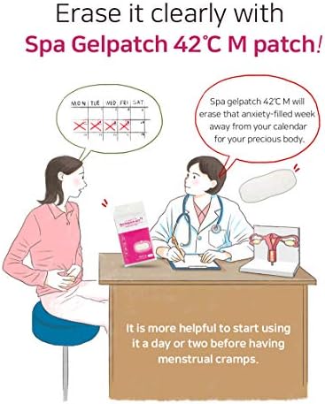 Gyógyfürdő Gelpatch 42 Fokos Menstruáció Patch Görcs Megkönnyebbülés, valamint a PMS, egyszer használatos, Öntapadós Hő Terápia Foltok,