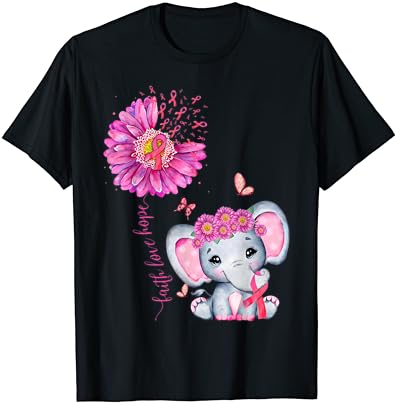 A Mellrák Cuki Elefánt A Napraforgó, Rózsaszín Szalag, T-Shirt