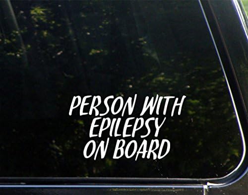 Személy, Epilepszia A Fedélzeten - 5-3/4 x-3-3/4 - Matrica Mobiltelefonok,Windows, Lökhárítók, Laptopok, Üvegáru, stb.
