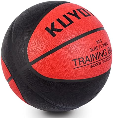 KUYOTQ 3lbs Súlyozott Nehéz Kosárlabda Képzés Berendezés Mérete 7 29.5 Kosárlabda PU Bőr Kültéri Beltéri Kosárlabda, Férfiak, Nők, Fiatalok