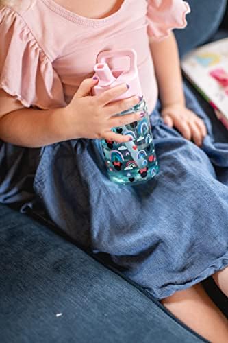 Egyszerű, Modern Disney Gyerekek, Víz, Üveg, Műanyag BPA Mentes Tritan Csésze szivárgásmentes Szalma Fedél | újra felhasználható,
