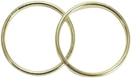 Nagyker: 2 2 Inch Brass Fém Jármű Makramé Gyűrű (10-es csomag)