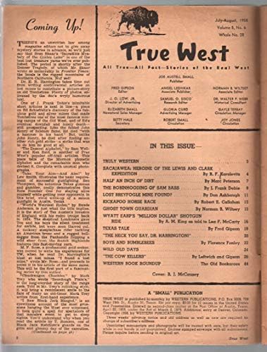 Igaz Nyugati 8/1958-Nyugat-Indiai erőszak-Sacajawea-Wyatt Earp-G