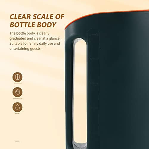 Hemoton Víz Szűrő, nagy teherbírású Műanyag Kancsó Fedővel, 2,2 Literes (75oz) Mix Vizet Iszik Kancsó Forró/Hideg Limonádé Ital Üveg