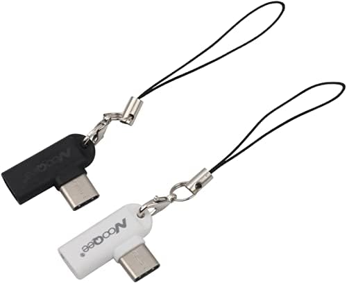 USB-C Típusú Adapter 4 Csomag, 90 Fokos USB-C a Férfi-Micro USB-Női Átalakító Android Kábel Csatlakozó Samsung Galaxy S10 S9 S8 Plusz