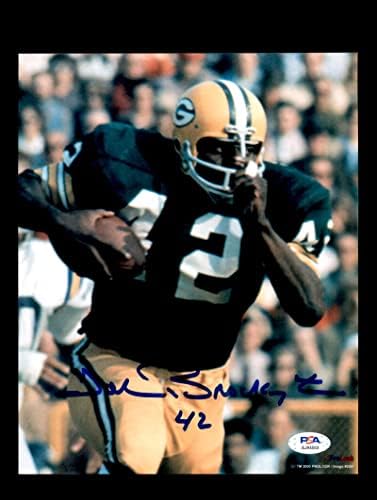 John Brockington PSA DNS Aláírt Coa 8x10 Autogramot Fotó Packers