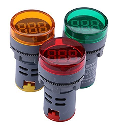 ANKANG LED Kijelző Digitális Mini Voltmérő AC 80-500V Feszültség Mérő Mérő Teszter Voltos Monitor világítás (Szín : Piros)
