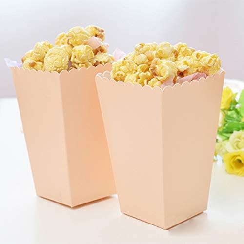 8db Eldobható Papír Popcorn Dobozok Összecsukható Snack Tartály Külső Rózsaszín a Születésnapi Party Dekoráció Bankett Ünnep Szívességeket